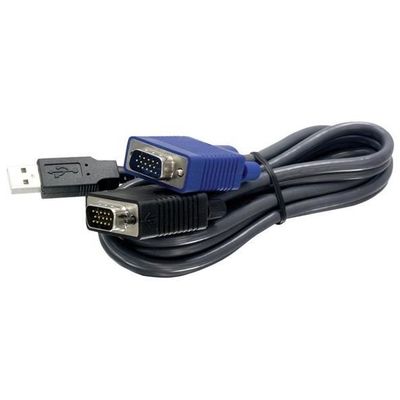 4,5m KVM Kabelsatz für PC Switch S-VGA Verlängerungs Kabel + PS/2 M/W M/M 
