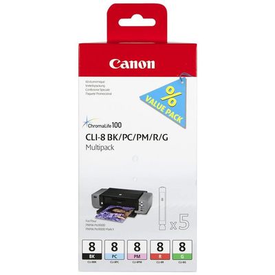 Canon CLI-8 Multipack BK/PC/PM/R/G für 