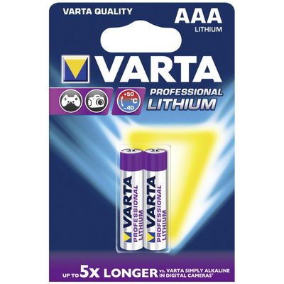 16 X VARTA Professional Ultra MICRO AAA 1,5V Lithium 1100 mAh FR03 LR 03 6103 
