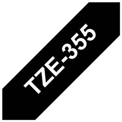Brother TZE-355 weiß / schwarz