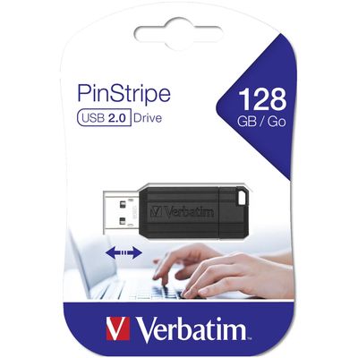 Verbatim PinStripe 128GB schwarz