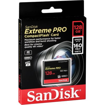 SanDisk Extreme Pro CF 160MB/s VPG 65, UDMA 7 128GB