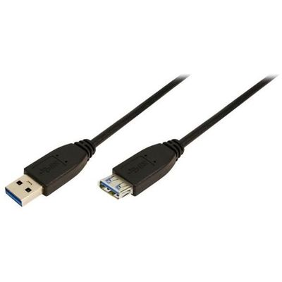 Logilink CU0042 USB-Kabel 3.0 2.00 m doppelt geschirmt schwarz