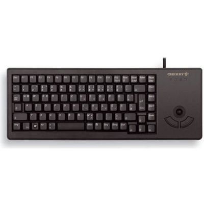 CHERRY XS Trackball Keyboard schwarz, Layout US-Englisch mit EURO Symbol