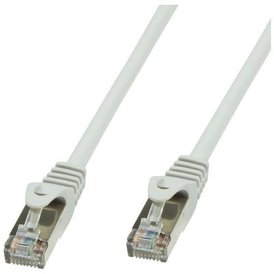 LogiLink CP1092D CAT 5e Patchkabel 10.00 m Cat 5e SF/UTP grau