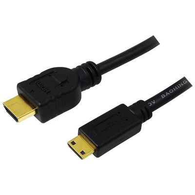 LogiLink CH0023 Kabel HDMI auf miniHDMI High Speed w.E. 2.00 m schwarz