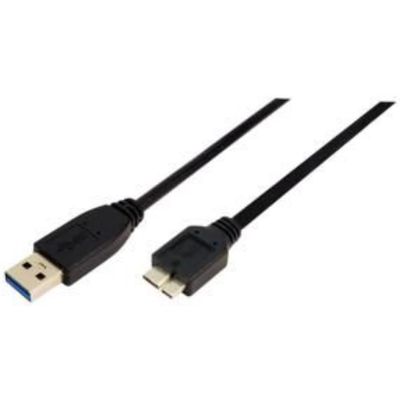 LogiLink CU0037 USB3.0 Anschlusskabel 0.60 m doppelt geschirmt  schwarz