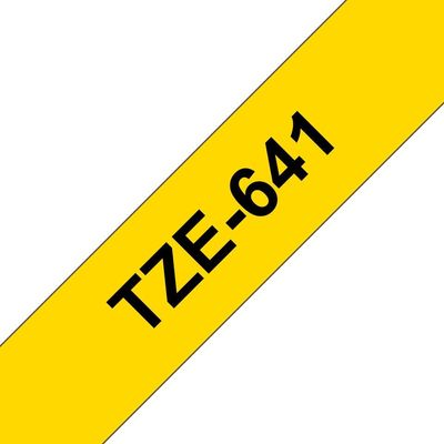 Brother TZE-641 Laminated Tape 18 mm schwarz / gelb