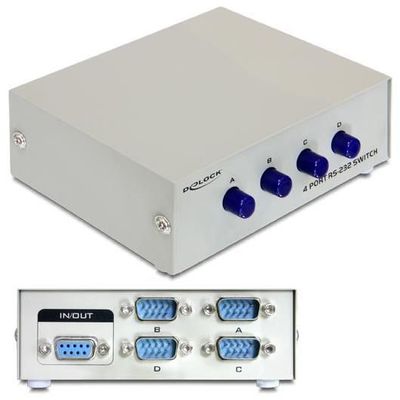 DeLOCK Switch 4-port RS-232 manuell