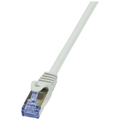 LogiLink CQ3022S PrimeLine Cat. 6a Patchkabel 0.50 m Cat 6a S/FTP grau