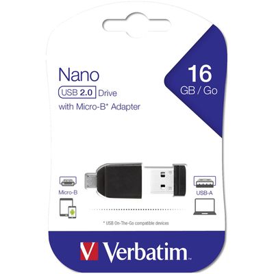 Verbatim Store n stay NANO 16GB inkl. OTG Adapter