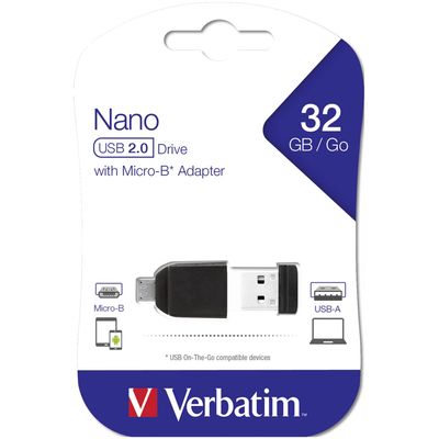 Verbatim Store n stay NANO 32GB inkl. OTG Adapter