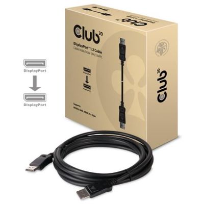 Club3D CAC-1064 DisplayPort 1.2 4K60Hz UHD Kabel 3.00 m schwarz