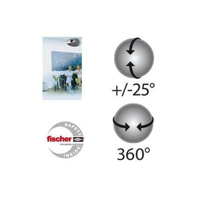weiß für Beamer/Projektoren bis 14 kg, Beamerhalterung 25° neigbar und 360° drehbar Hama Deckenhalterung