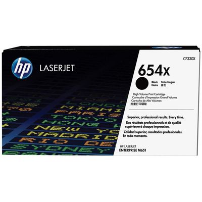 HP 654X Toner Schwarz hohe Kapazität 20.500 Seiten