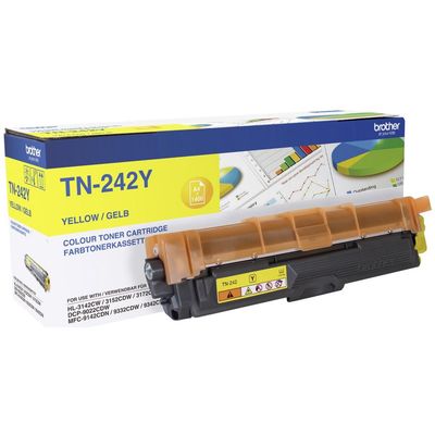 Brother TN-242Y Toner Gelb ca. 1400 Seiten für HL-3152CDW / 3172CDW