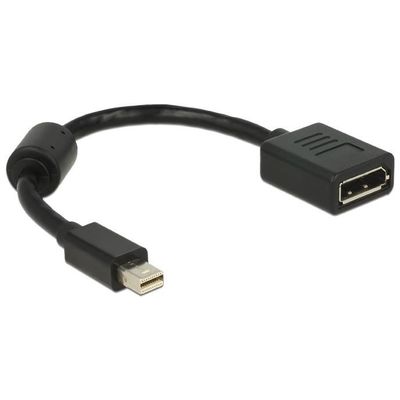 DeLOCK 65554 miniDisplayPort auf DisplayPort 4K 0.15 m schwarz
