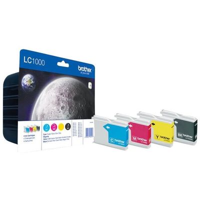 Brother LC1000 Tinte Multipack schwarz, gelb, cyan, magenta
