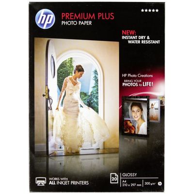 HP Premium Plus CR672A Foto Papier glänzend weiss 300g/m2 A4 20 Blatt