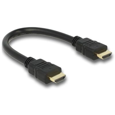 DeLOCK 83352 Kabel High Speed HDMI mit Ethernet 4K 0.25 m schwarz
