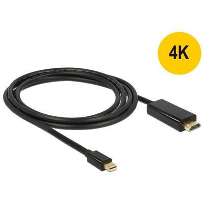 DeLOCK 83699 miniDisplayPort auf HDMI 2.00 m schwarz