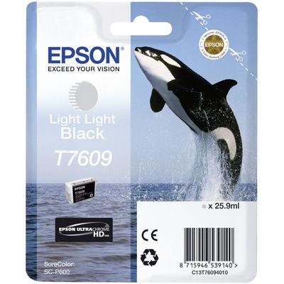 Epson T7609 - Light Light Black - Original Schwertwaltinte