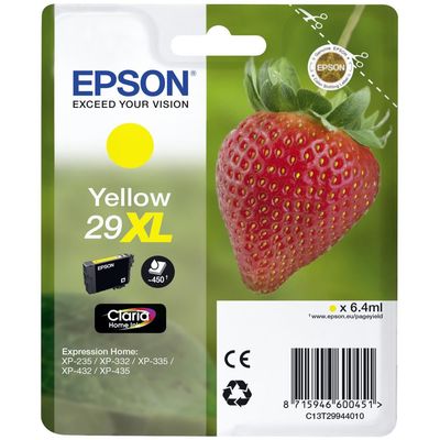 Epson T2994XL "Erdbeere" Claria Home Ink Single Pack Gelb 6.4ml