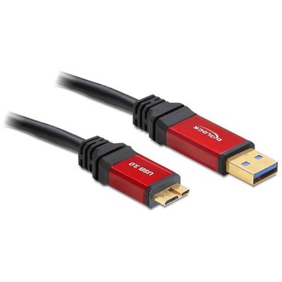 DeLOCK 82760 Kabel USB-A auf USB Micro-B PREMIUM 1.00 m schwarz