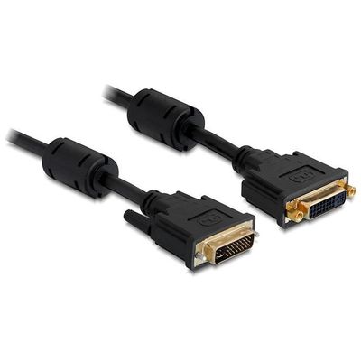 DeLOCK 83106 Verlängerungskabel DVI 24+5 1.00 m schwarz