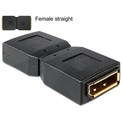DeLOCK 65374 Adapter DisplayPort Gender Changer schwarz