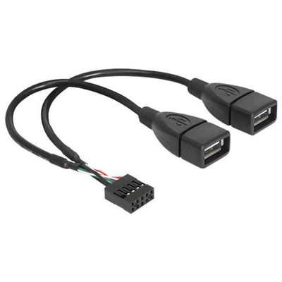 DeLock USB Pinheader auf 2X USB 3.0 A Adapter 