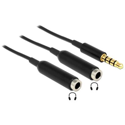 DeLOCK 65575 Kabel Audio Splitter 0.25 m schwarz