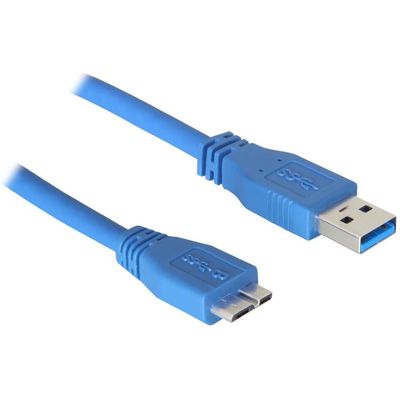DeLOCK 83502 Kabel USB-A auf USB Micro-B 5.00 m blau