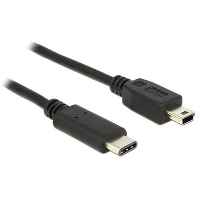 DeLOCK 83603 Kabel USB-C auf USB mini-B 1.00 m schwarz