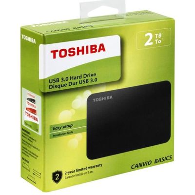 Toshiba Canvio Basics Disque Dur Externe 2019 Slims 2 to 2TB 