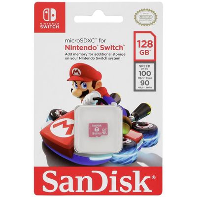 Sandisk Microsdxc Sqxat V30 U3 C10 A1 Uhs 1 100mb S For Nintendo Switch 128gb Buy