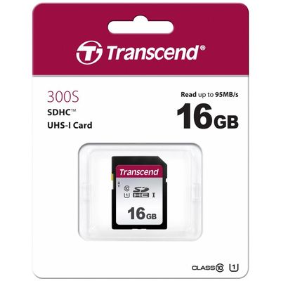 Transcend TS16GSDC300S 16GB UHS-I U1 SD Memory Card 