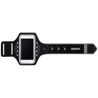 Hama Hama Running Sports Gym Upper Arm Band for Smartphones Size XL with LED Black 4047443380982 
