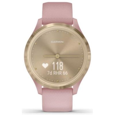 Garmin vívomove 3S Rosa/Weißgold mit Schnellwechsel-Silikon-Armband 18mm  Rosa Buy