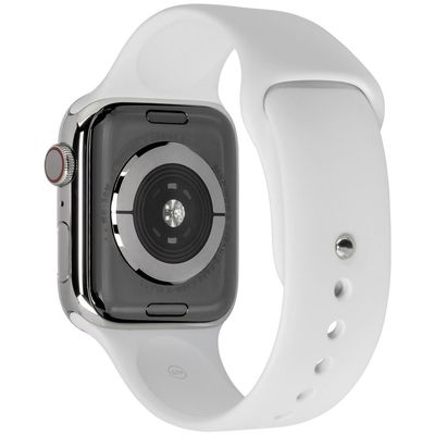 Apple Watch Series 5 LTE 44mm Edelstahlgehäuse Silber mit Sportarmband Weiß  Buy