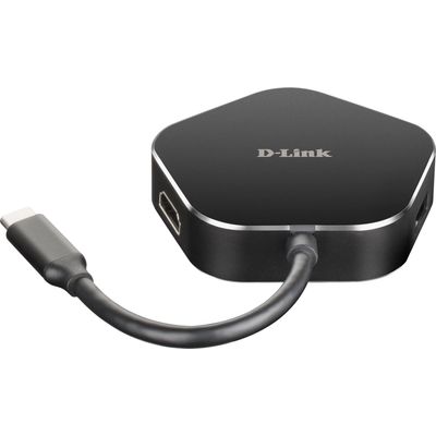 D-Link DUB-M420 4-In-1 USB-C Hub mit HDMI/USB-C Ladeanschluss