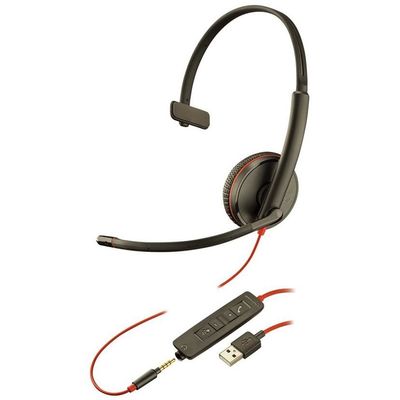 Plantronics Blackwire C3215 monaural USB-C / 3.5mm