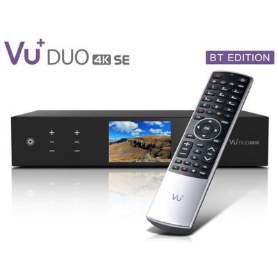 VU Duo 4K SE BT 1 x DVB-S2X FBC Twin Tuner PVR Ready Linux Récepteur UHD 2160p 