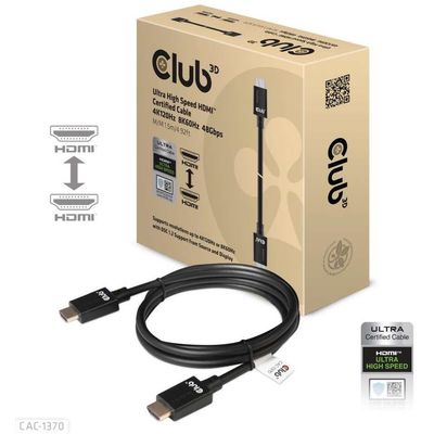 Club 3D CAC-1370 HDMI 2.1 Kabel 1.5m 1.50 m schwarz