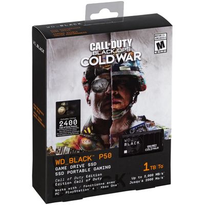 WD Black SSD P50 Game Drive 1TB, USB 3.2 Type-C, Call of Duty Special Edition