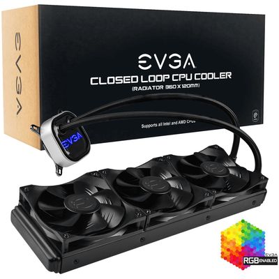 EVGA CLC 360 Liquid Water CPU Cooler RGB LED Cooling