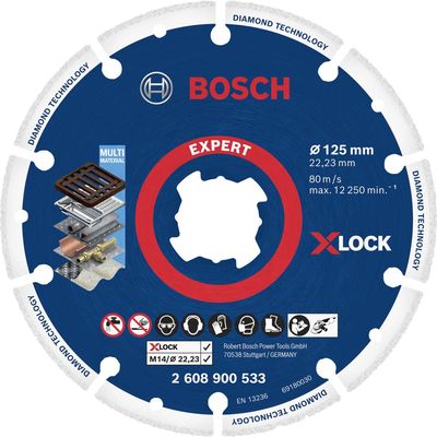 Bosch X-LOCK Dia Metalltrennscheibe 125x22.23mm