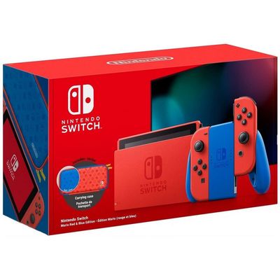 Nintendo Switch V2 Mario Red & Blue Edition