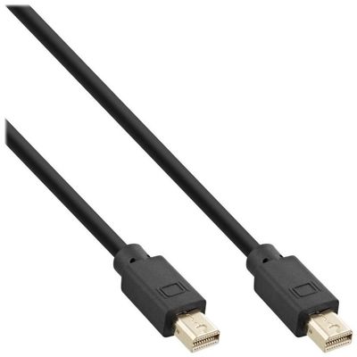 InLine 17125P Mini DisplayPort 1.4 Kabel 0.50 m schwarz