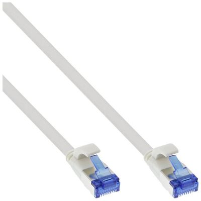 InLine 75712W Patchkabel flach 0.25 m Flachkabel Cat 6a U/FTP weiß